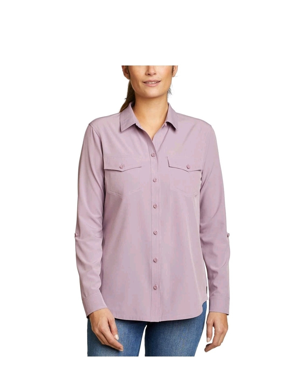 New with Tags EDDIE BAUER Departure Shirt Stretch & Moisture Wicking Large